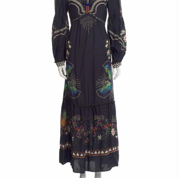 Farm Rio Printed Long Dress Size: XS - Picture 2 of 4